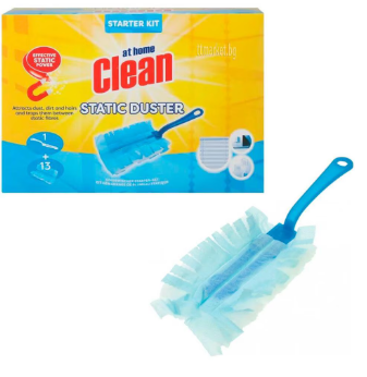 ЕТ ХОУМ КОМПЛЕКТ ЗА ПОЧИСТВАНЕ НА ПРАХ + 13 РЕЗЕРВНИ ГЛАВИ