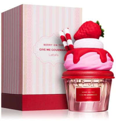 АРАБСКИ ДАМСКИ ПАРФЮМ LATTAFA BERRY ON TOP GIVE ME GOURMAND 75 МЛ / РОЗОВ / - TESTER