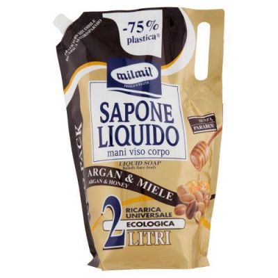 МИЛ МИЛ ТЕЧЕН САПУН ЕКО ОПАКОВКА МЕД И АРГАН 2000 МЛ