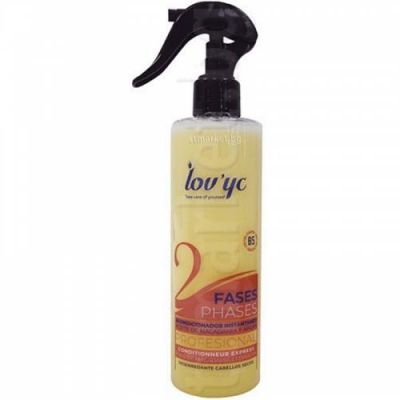 ЛАВ Ю СИ МАКАДАМИЯ И АРГАН ДВУФАЗЕН СПРЕЙ ЗА КОСА 300 МЛ /ОРАНЖ/