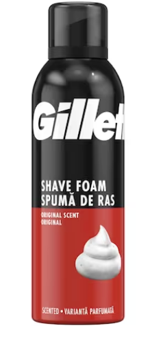 ЖИЛЕТ ПЯНА ЗА БРЪСНЕНЕ 200 МЛ /ЧЕРВЕНА/